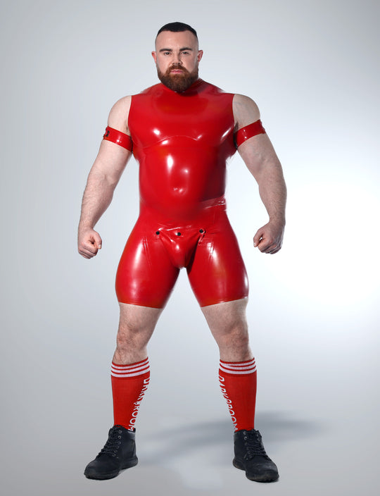 Red Latex Look