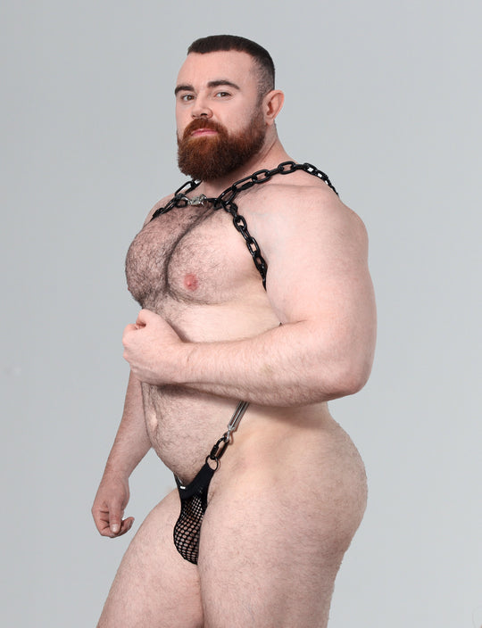 Steel Stamina Thong Mesh Suit