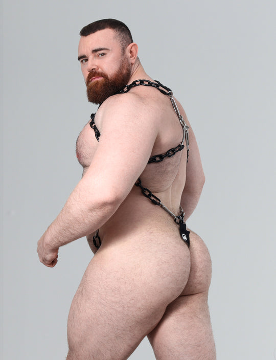 Steel Stamina Thong Mesh Suit