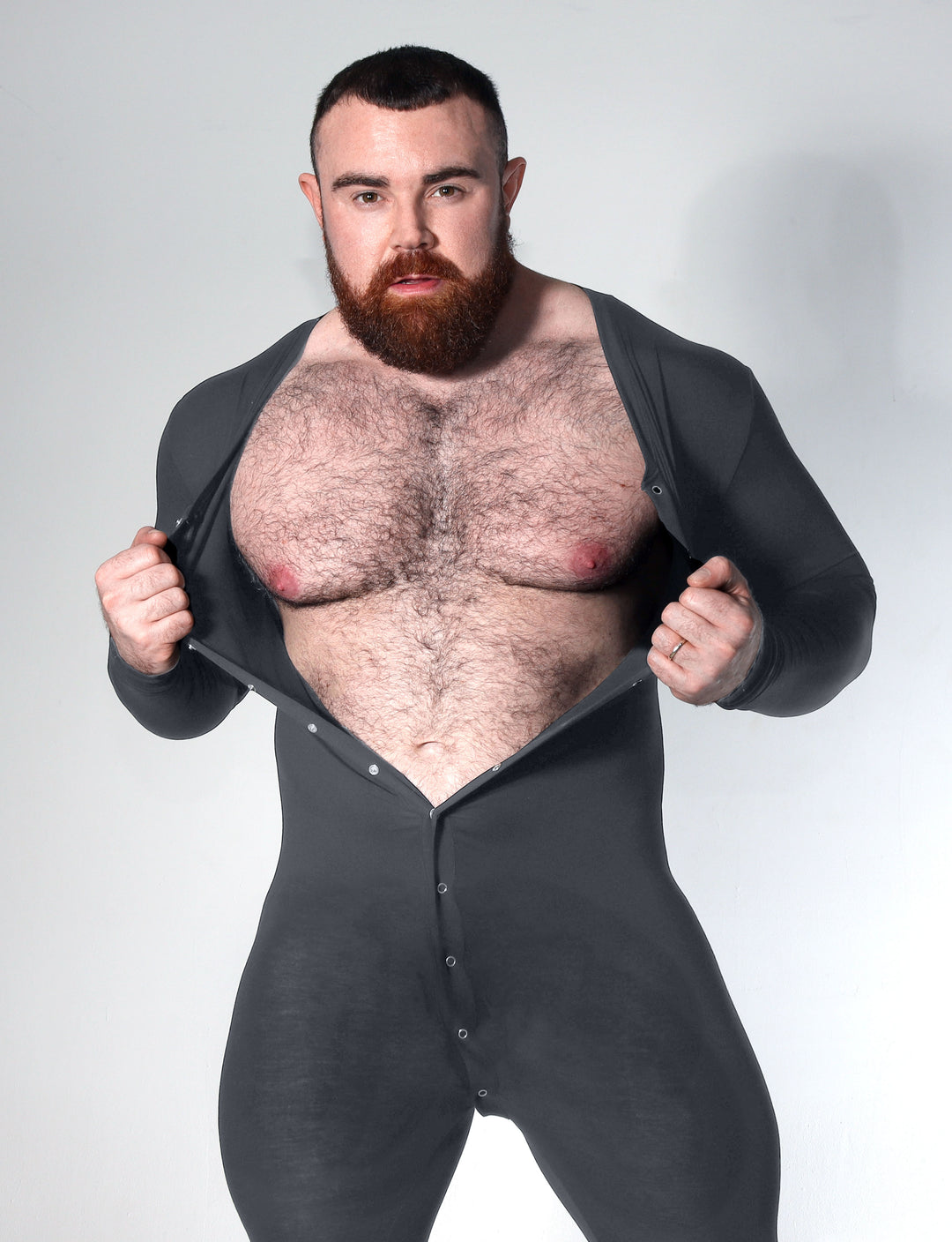 Grey Easy Access Onesie