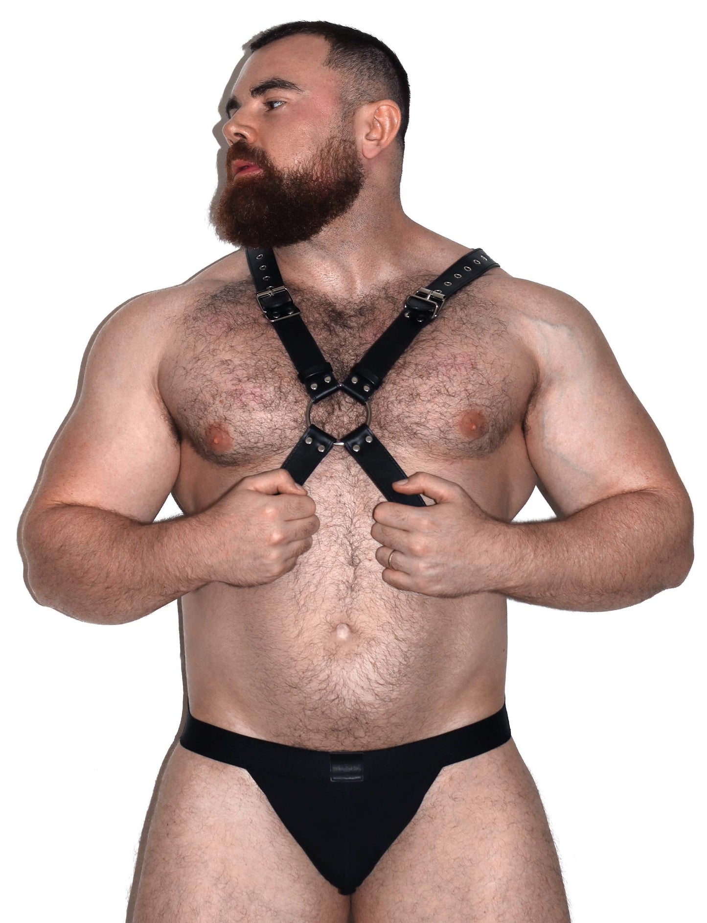 Vegan Leather O-ring Harness