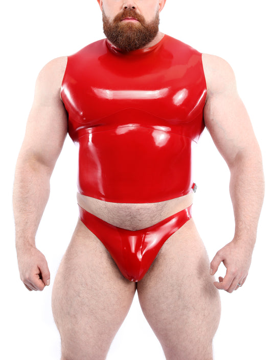 Contour Crop Top - Red