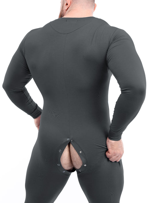 Easy Access Onesie - Grey