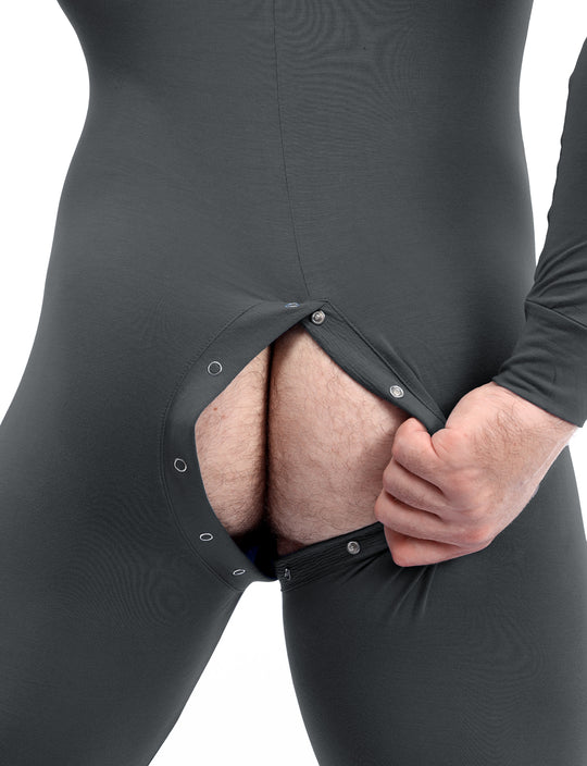 Easy Access Onesie - Grey