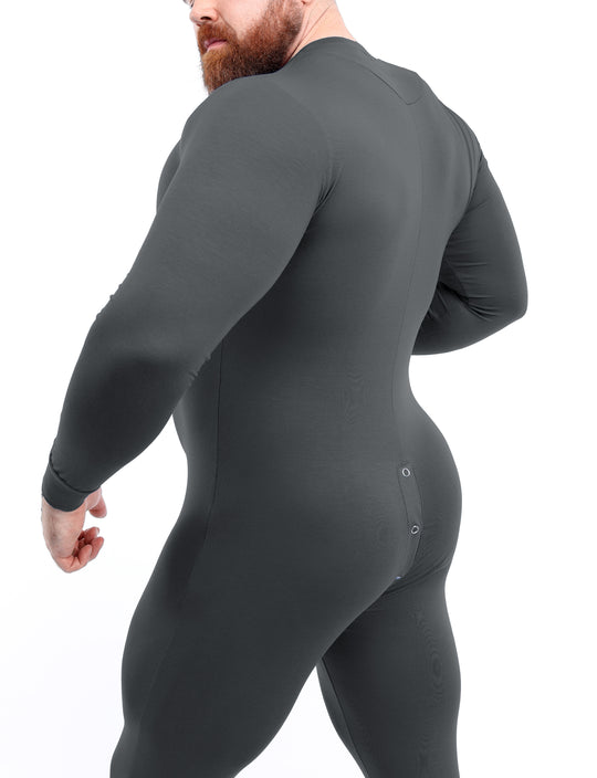 Easy Access Onesie - Grey