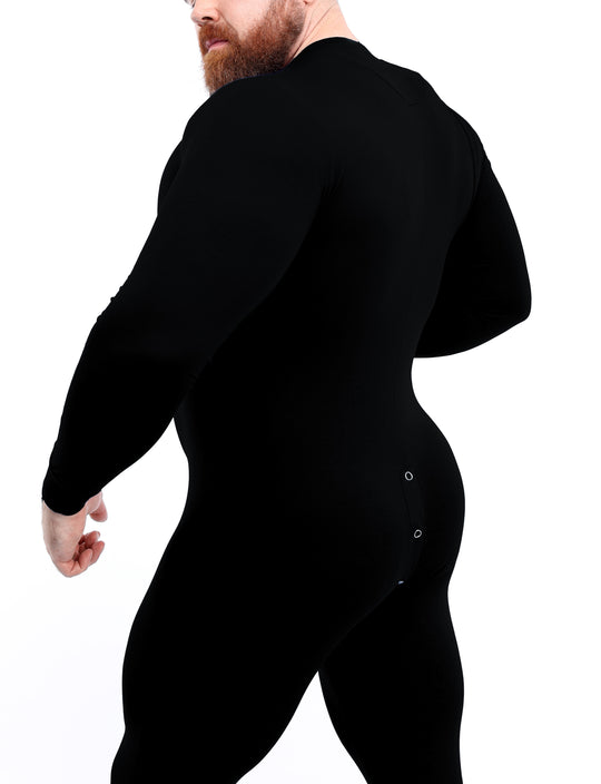 Easy Access Onesie - Black