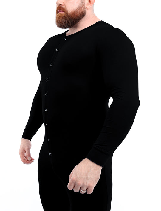 Easy Access Onesie - Black