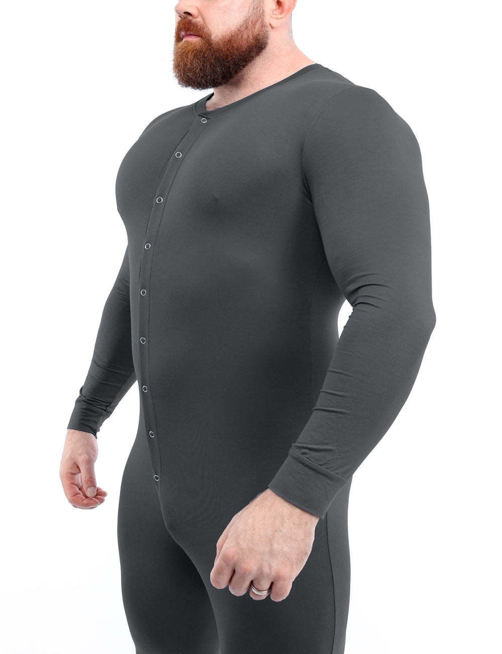 Easy Access Onesie - Grey