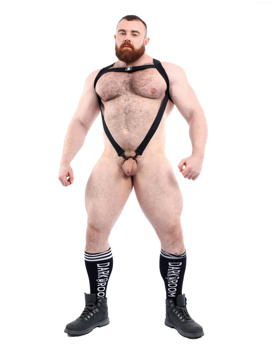 Stamina Cock-Strap Suit Look - Black