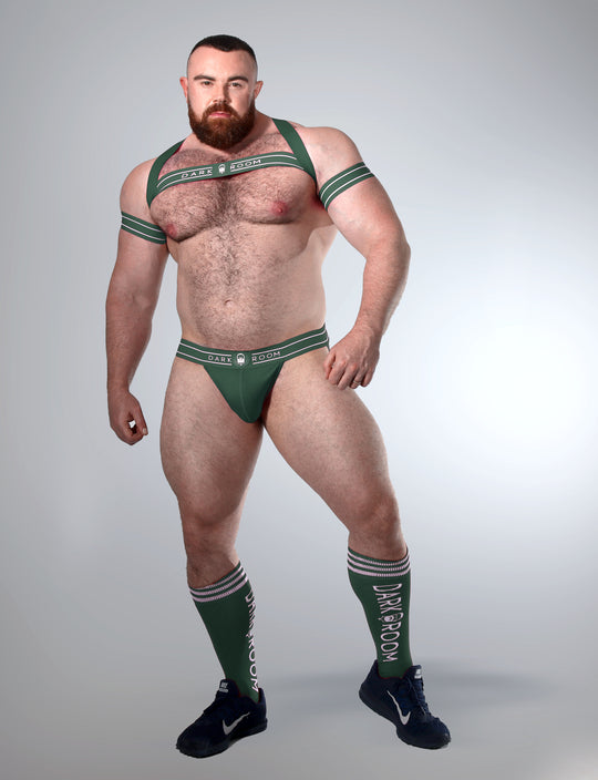TREBLE GREEN SUIT LOOK