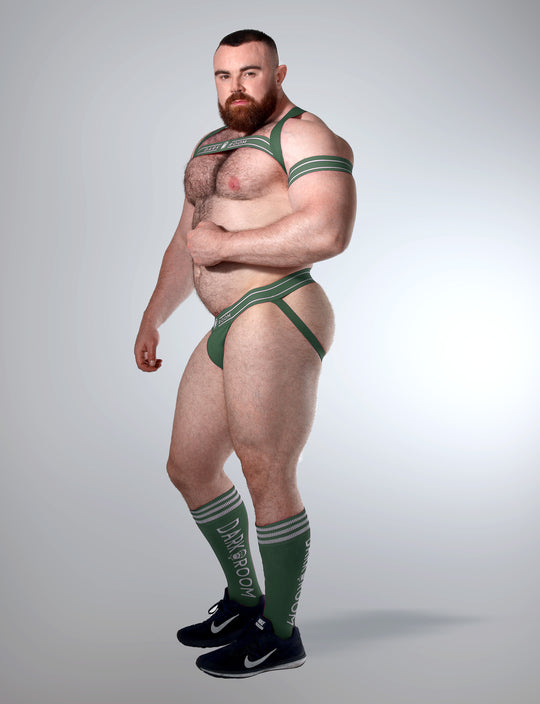 TREBLE GREEN SUIT LOOK