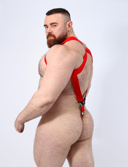 Stamina Thong Bodysuit - Red
