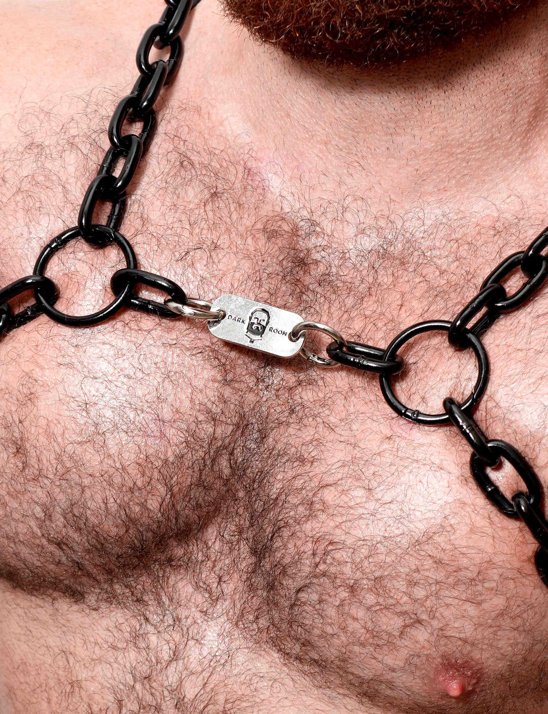 Black Strong Steel Jockstrap Body Suit