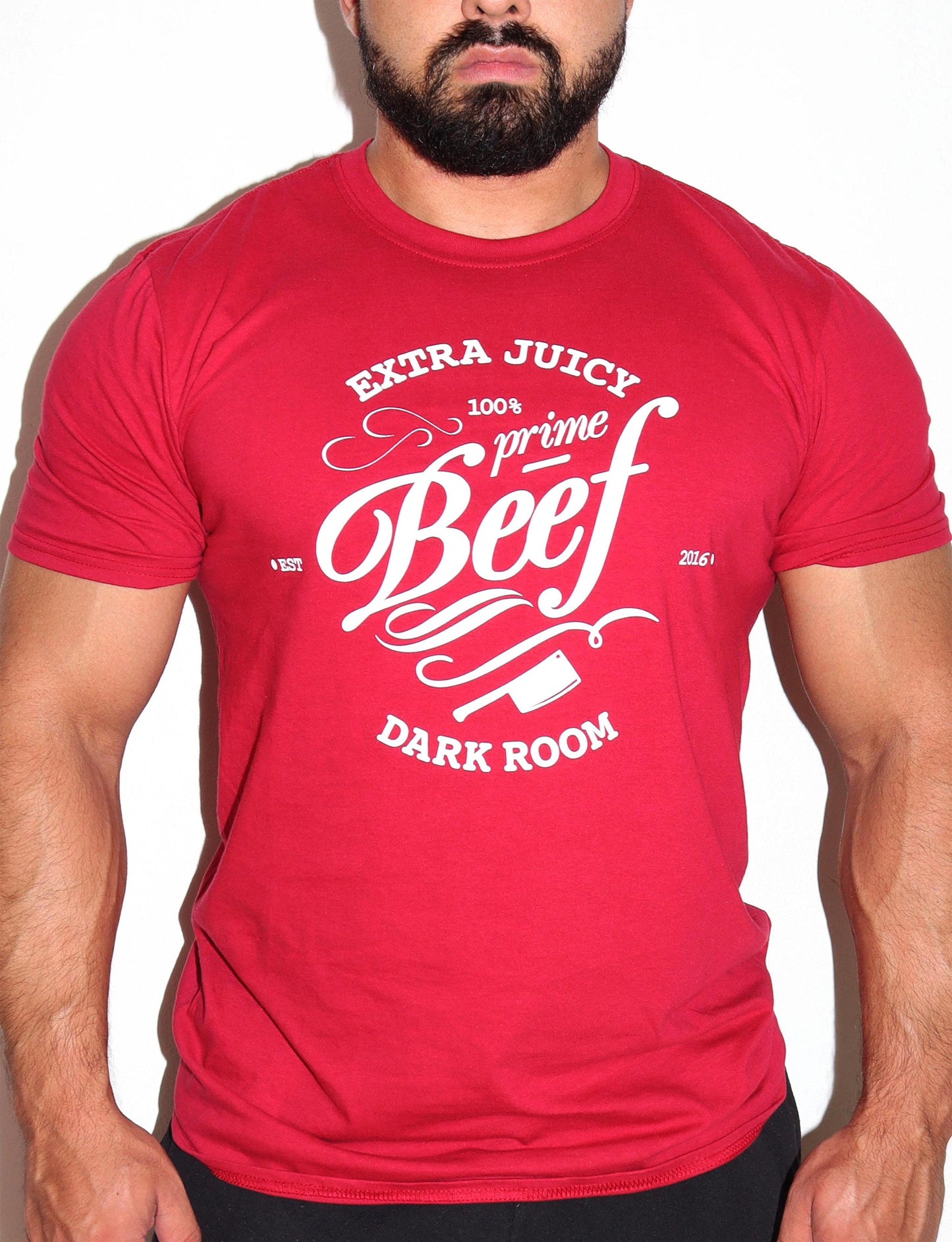 Extra Juicy Beef, Red - T-shirt