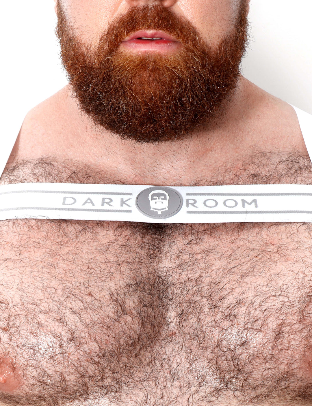 Treble Elastic Chest Harness - White