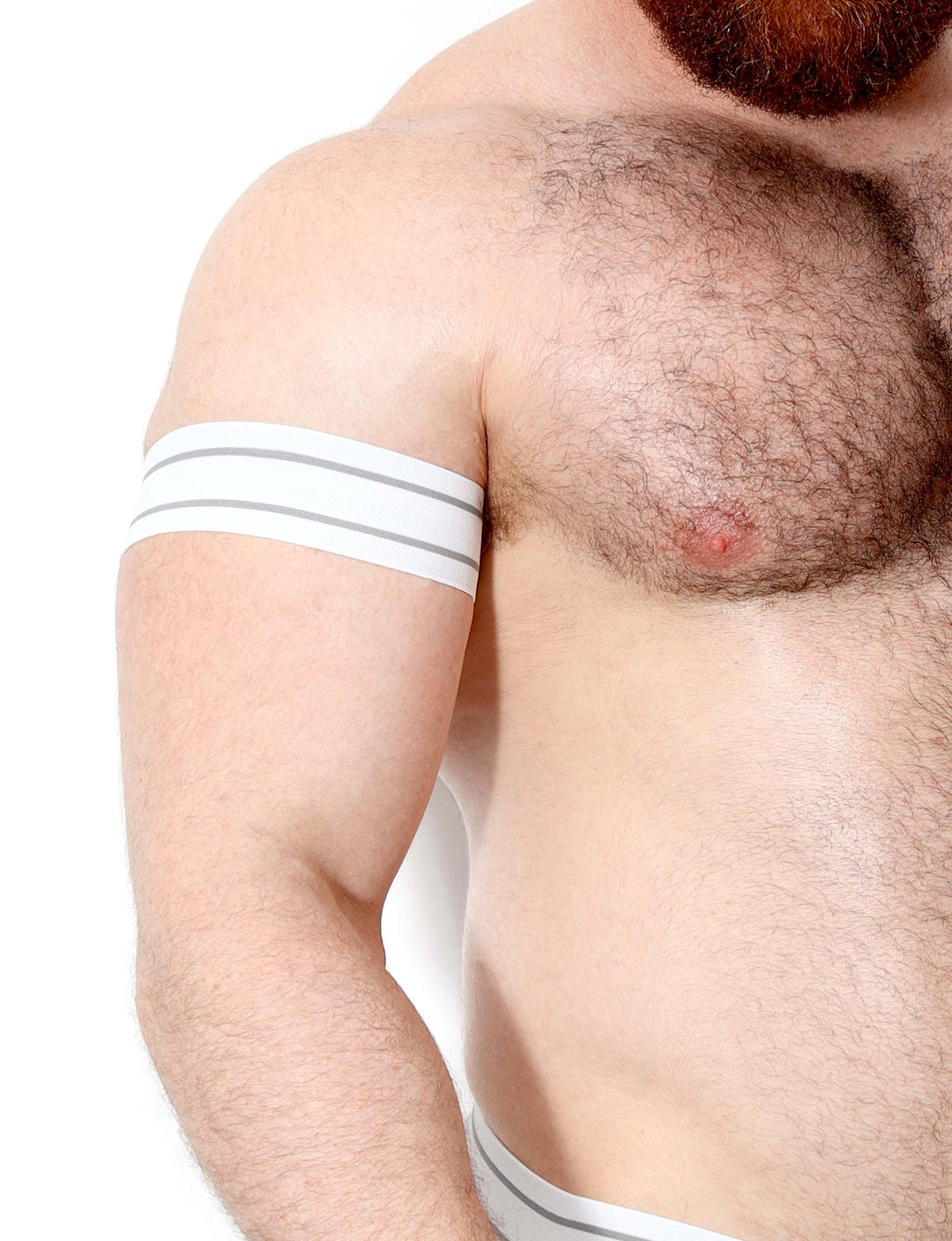 Treble Elastic Armbands - White (2 set)